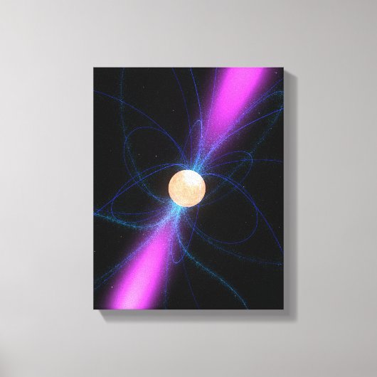 Toile Illustration d'un pulsar 2 (Recto)