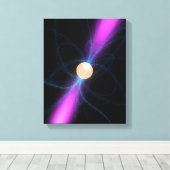 Toile Illustration d'un pulsar 2 (Insitu (Plancher de Bois))