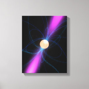 Toile Illustration d'un pulsar 2