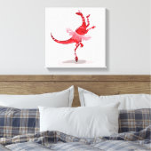 Toile Illustration D'Un Raptor Danseur Ballerina. (Insitu(Chambre))