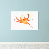 Toile Illustration D'Un Raptor Danseur Ballerina. 2 (Insitu (Plancher de Bois))