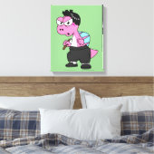 Toile Illustration D'Un Spinosaurus Bruce Lee. (Insitu(Chambre))