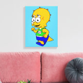 Toile Illustration D'Un Tricératops Runner. (Insitu(Salon))