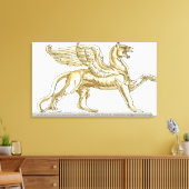 Toile Illustration d'une statue de griffon (Insitu(Salon))