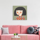 Toile Illustration Fleur (Insitu(Salon))