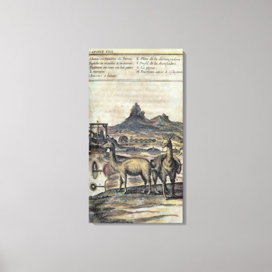 Toile Illustration from a history of Pérou (Recto)