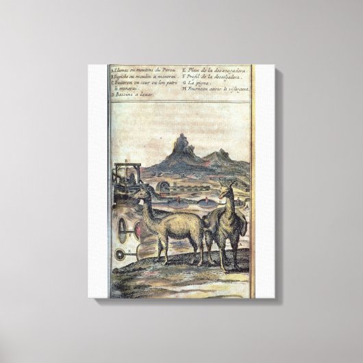 Toile Illustration from a history of Pérou (Recto)