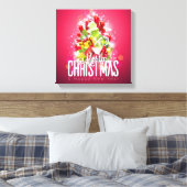 Toile Illustration graphique moderne de Noël rouge (Insitu(Chambre))