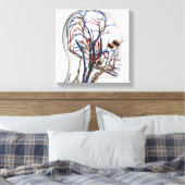Toile Illustration Médicale Des Artères De Tête 1 (Insitu(Chambre))