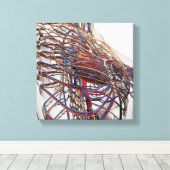 Toile Illustration Médicale Des Artères Du Sein Féminin (Insitu (Plancher de Bois))