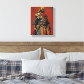Toile Illustration médiévale du guerrier Janissaire (Insitu(Chambre))