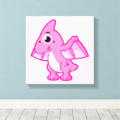 Toile Illustration Mignonne D'Un Pterodactyl. (Insitu (Plancher de Bois))