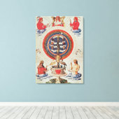 Toile Illustration montrant la philosophie hermétique de (Insitu (Plancher de Bois))