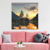 Toile Illustration Nature Phrase Stretched Canvas Print (Insitu(Salon))