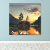 Toile Illustration Nature Phrase Stretched Canvas Print (Insitu (Plancher de Bois))