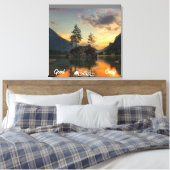 Toile Illustration Nature Phrase Stretched Canvas Print (Insitu(Chambre))