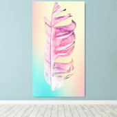 Toile Illustration originale de dessin de plumes (Insitu (Plancher de Bois))