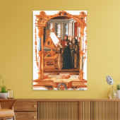 Toile Illustration représentant un choeur chantant le (Insitu(Salon))