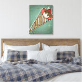Toile Illustration rétrospective de la crème glacée (Insitu(Chambre))