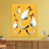 Toile Illustration Tabby noir et brun (Insitu(Salon))