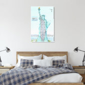 Toile Illustration transversale de Statue de la Liberté (Insitu(Chambre))