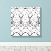 Toile Illustration tribale inspirée 6 (Insitu (Plancher de Bois))