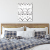 Toile Illustration tribale inspirée 6 (Insitu(Chambre))