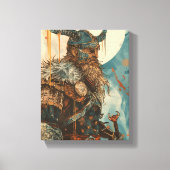 Toile Illustration Viking Warrior (Recto)