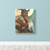 Toile Illustration Viking Warrior (Insitu (Plancher de Bois))