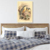 Toile Illustration vintage de Nuthatch (Insitu(Chambre))