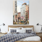 Toile Illustration vintage de NYC Stock Exchange (1882) (Insitu(Chambre))