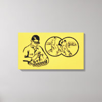 Illustration vintage Hobby Soccer Canvas