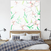 Toile Illustration White Lilies (Insitu(Chambre))