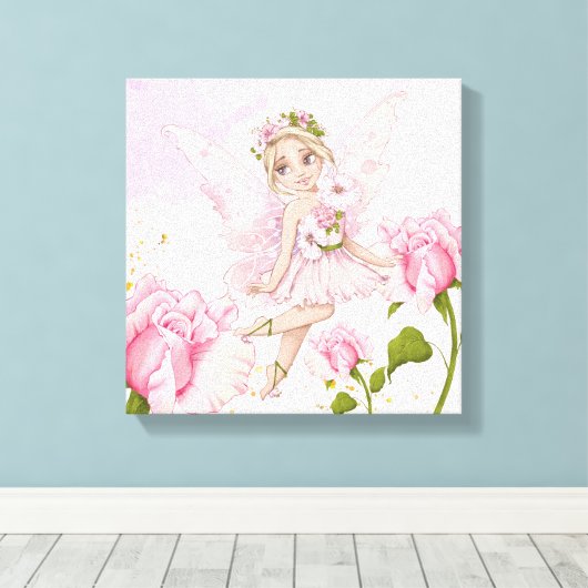 Toile Illustrations de fées pour la nurserie d'une petit (Insitu (Plancher de Bois))