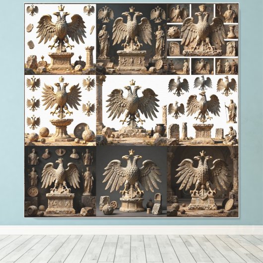 Toile IllyrianAltarRelicsSacredEagleArtBundle IX HERSYM  (Insitu (Plancher de Bois))