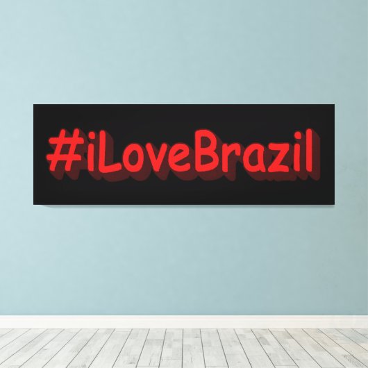 Toile "#iLoveBrazil" Joli design. Commandez dès maintena (Insitu (Plancher de Bois))
