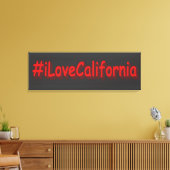 Toile "#iLoveCalifornia " Conception sympa. Commandez dè (Insitu(Salon))