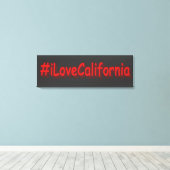 Toile "#iLoveCalifornia " Conception sympa. Commandez dè (Insitu (Plancher de Bois))