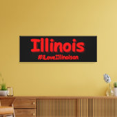 Toile "#iLoveIllinoisan " Conception sympa. Acheter main (Insitu(Salon))