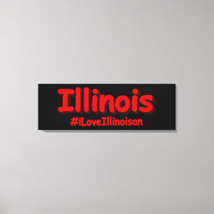 Toile "#iLoveIllinoisan " Conception sympa. Acheter main