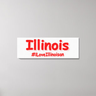 Toile "#iLoveIllinoisan " Conception sympa. Acheter main