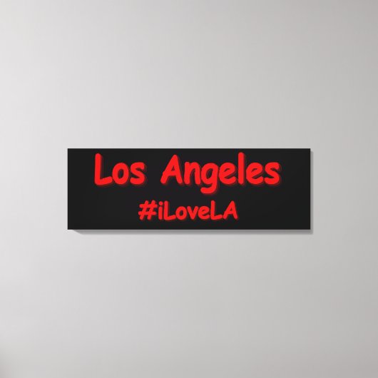 Toile "#iLoveLA" Joli design. Acheter maintenant (Recto)