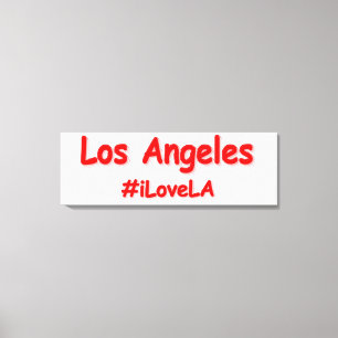 Toile "#iLoveLA" Joli design. Acheter maintenant