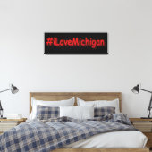 Toile "#iLoveMichigan " Conception sympa. Commandez dès (Insitu(Chambre))