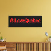 Toile "#iLoveQuebec" Joli design. Commandez dès maintena (Insitu(Salon))