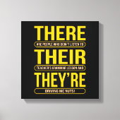 Toile Ils sont professeurs d'anglais (Recto)