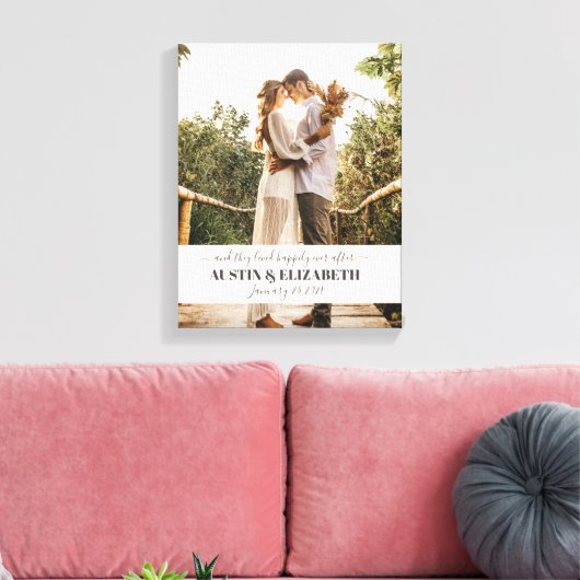 Toile Ils vécurent heureux pour toujours pancarte de mar (Insitu(Salon))