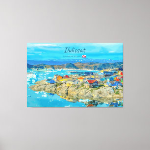 Toile Ilulissat, Groenland - Ville des Icebergs