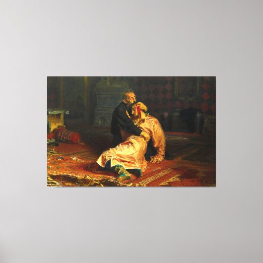 Toile Ilya Repin - Ivan le Terrible et son fils Ivan (Recto)