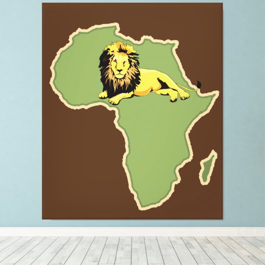 Toile Image Afrique Imprimer (Insitu (Plancher de Bois))